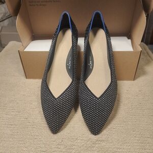 Rothy's Black Star Shimmer The Point Heels Holiday Party